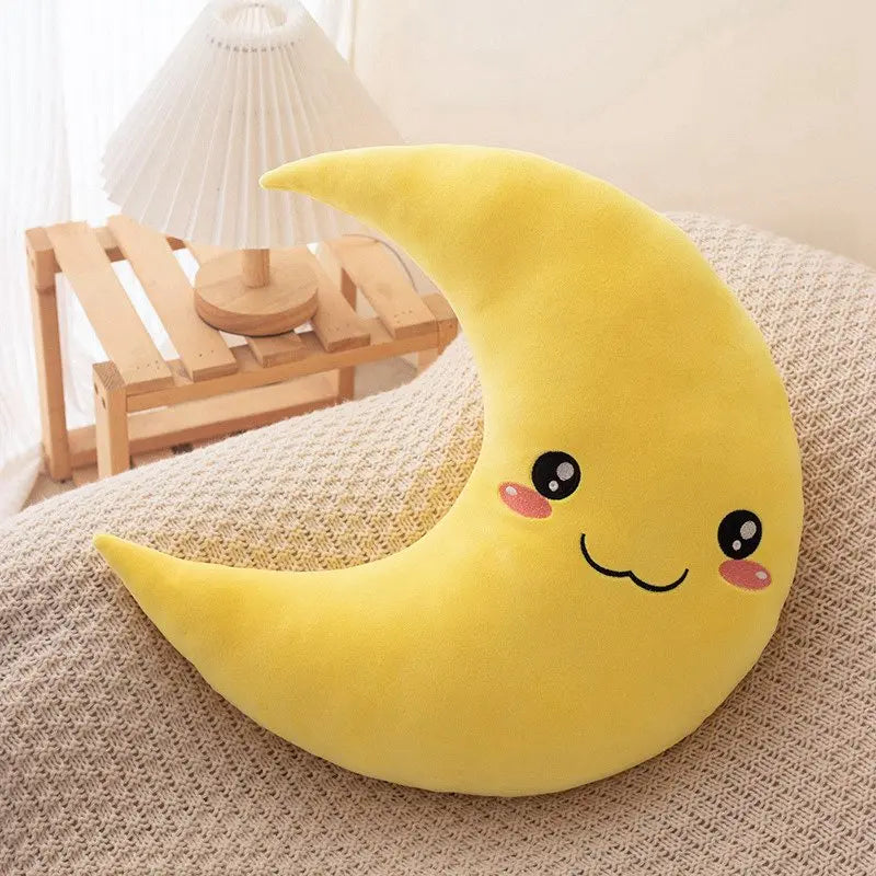 25cm-45cm New Sky Style Funny Smile Moon Soft Plush Toy Baby Cute Throw Pillow Comfort Dolls Home Decor Xmas Gift Kids