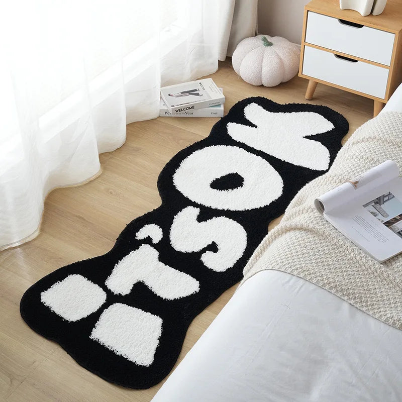 VIKAMA Creative Imitation Cashmere Carpet Living Room Bedroom Bed Blanket Home Decoration Soft Plush Bay Window Floor Mat