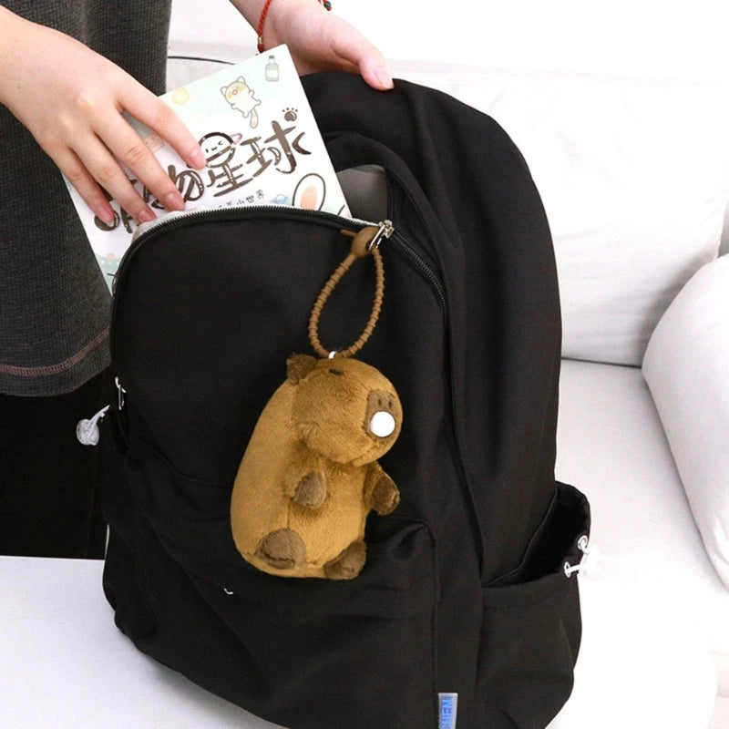 Capybara Plush Keychain Lovely Bag Pendant Keyring Backpack Accessory