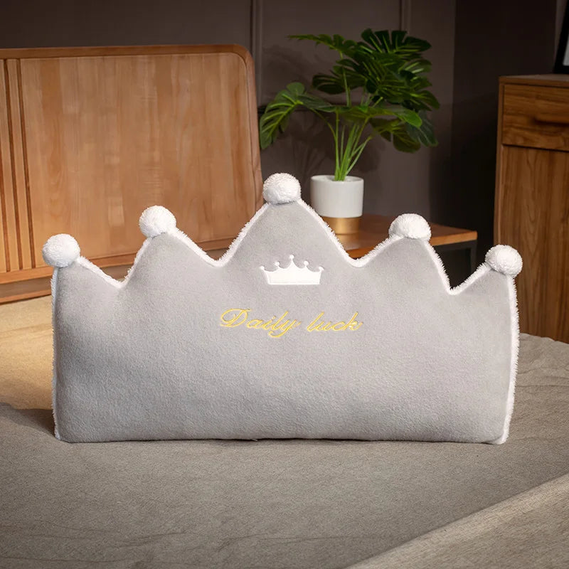 ins Crown Shaped Giant Pillow Stuffed Soft Colorful Seat Cushion Home Bed Sofa Baby Girls Sleepy Pillow Kawaii Valentine Gift