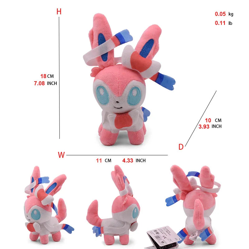 Pokemon Plush Toys Vaporeon Flareon Eevee Sylveon Espeon Umbreon Glaceon Leafeon
Jolteon Soft Stuffed Dolls Spinda Dragonite