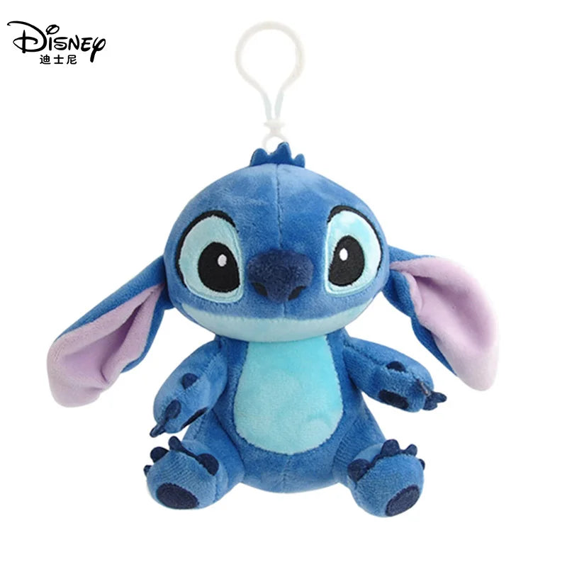 Genuine Disney Stitch Lotso Plush Toys Keychain Pendant Accessories Cute Cartoon Stuffed Doll Key Ring Toys Key Chain Gift