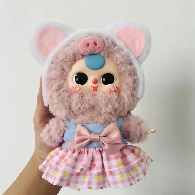 For Baby Three V3/20CM Cotton Doll Plush Doll Replacement Outfit Lolita Maid Dress Playing House Accessories for labubu dress