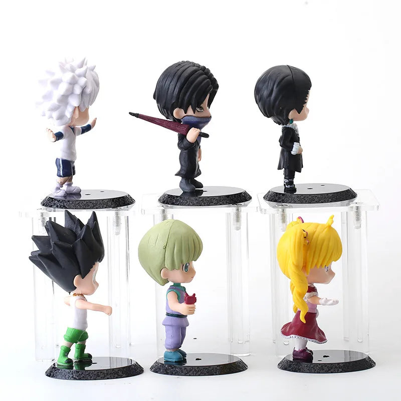 6Pcs/set HUNTER X HUNTER Figures Killua Zoldyck Gon Freecss List Biscuit Krueger Action Figures PVC Model Toy Dolls