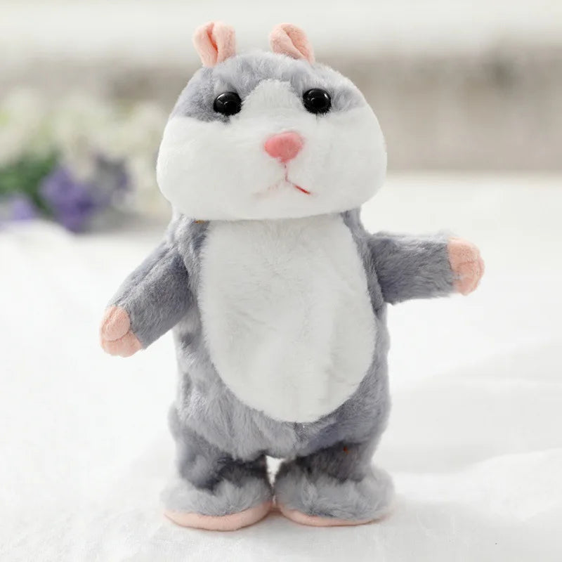 Talking Hamster Plush Toys Speak Talk Sound Record Repeat Stuffed Plush Animal Kawaii Hamster Toy for Children Kid Xmas Gift