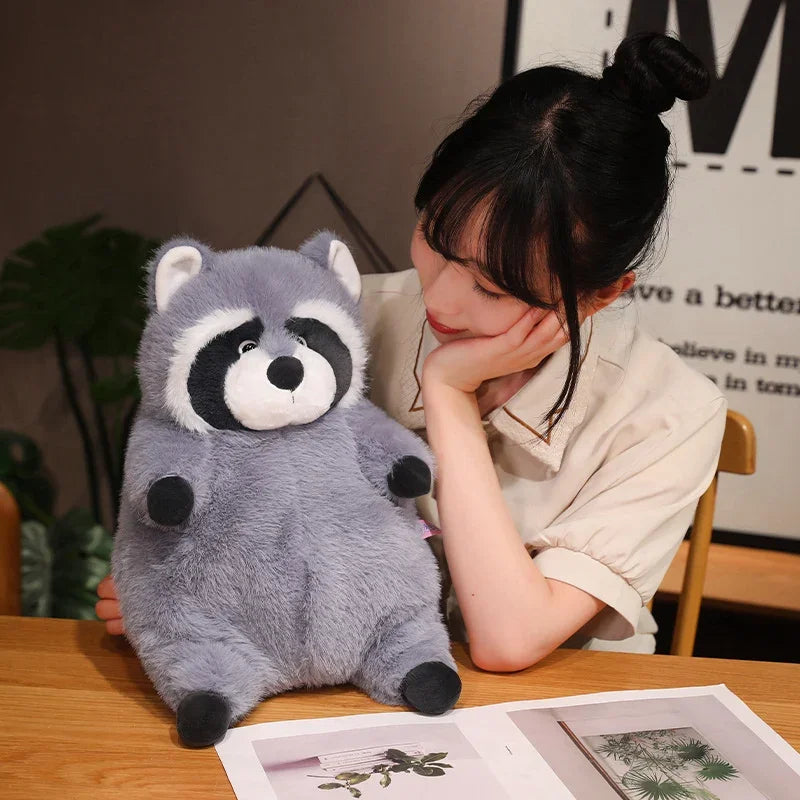 Kawaii 22-45cm Gray Raccoon Plush Toy Cute Soft Stuffed Animals Doll Pillow For Girls Children Kids Baby Girl Birthday Gift