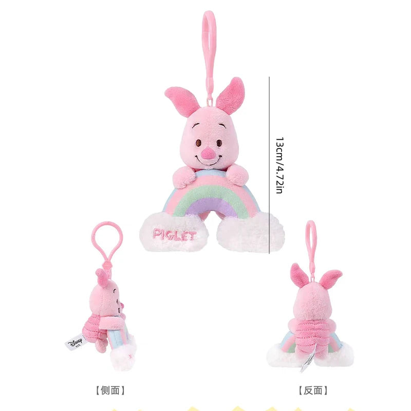 Disney Winnie the Pooh piglet Plush Toy Anime Cartoon & Cute Doll keyring Children's Toy Backpack Pendant Birthday Present