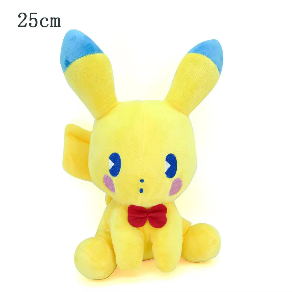 Newest Pokemon 70 Types Elf Plush Pikachu Toys Elekid Lucario Celebi Stuffed Doll Sprigatito Fuecoco Quaxly Plushies Xmas Gifts