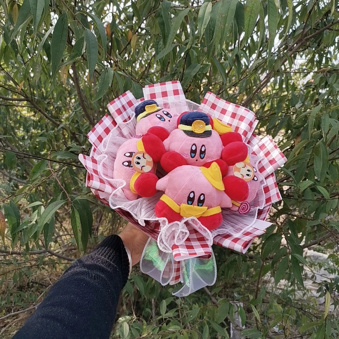 Anime Star Kirby Plush Doll Toy Kawaii Cute Cartoon Bouquet Creative Valentine's Day Christmas Halloween Graduation Gifts