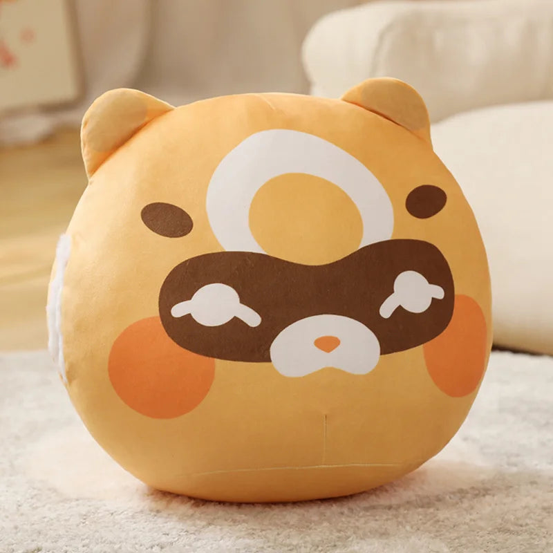 Kawaii Genshin Slime Pillow Genshin Impact Plush Cushion Cute Anime Game Stuffed Original God Cosplay Fans Peluche for Kid Gift