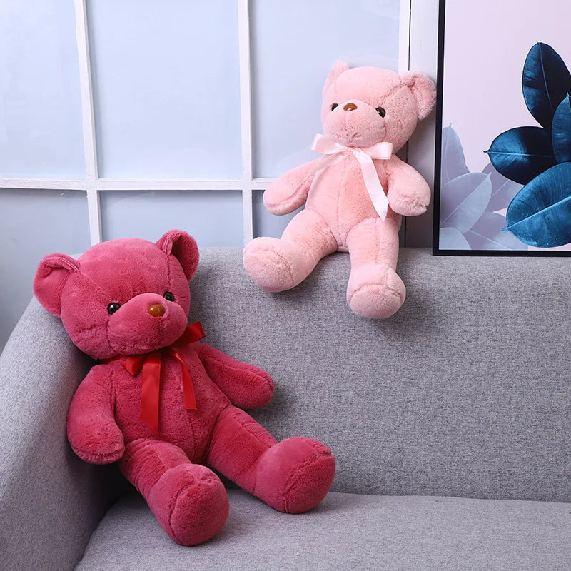 Cute Teddy Bear Plush Soft Stuffed Bear Animal Toy Plushie Kawaii Cat Baby Sleeping Toys Home Decor For Kids Girl Gifts