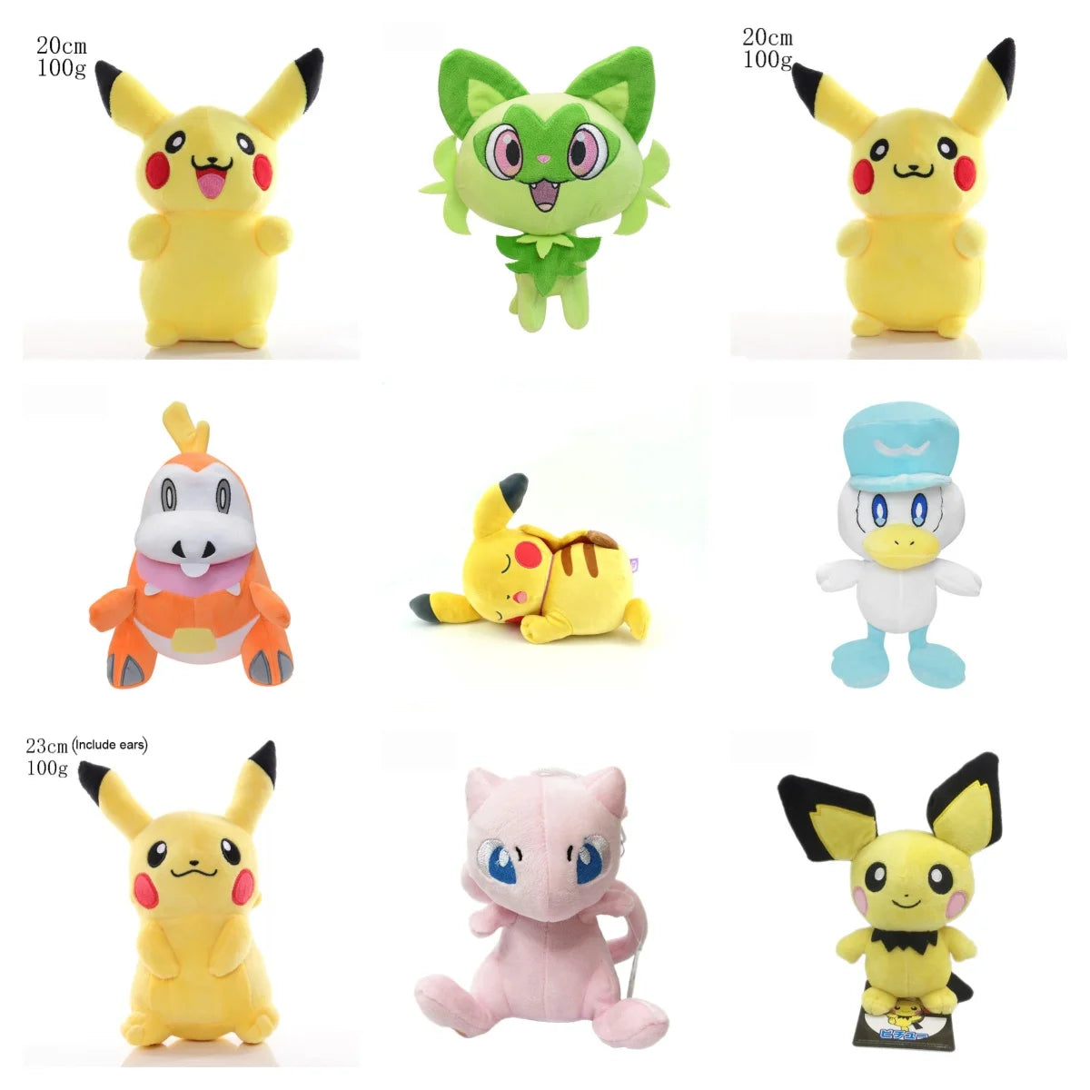 Pokemon Sleeping Pikachu Plush Sprigatito Pachirisu Stuffed Doll Pichu Mew Peluche Anime Toys Hobbies Exquisite Xmas Gifts