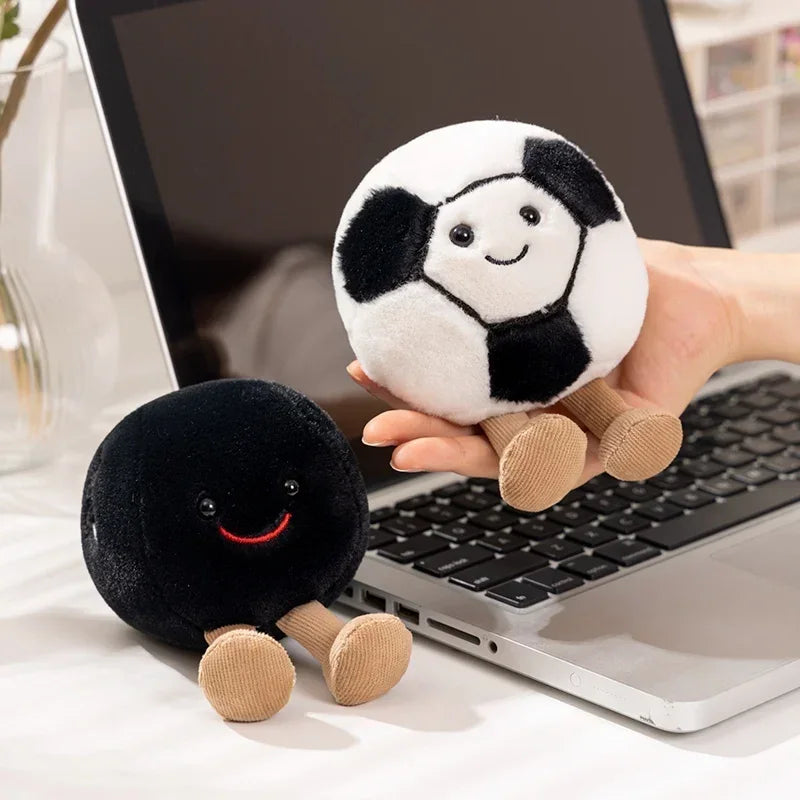 Cute Basketball Football Tennis Baseball Billiards Plush Toys Soft Stuffed Balls Pillow Players Souvenir Birthday Gift