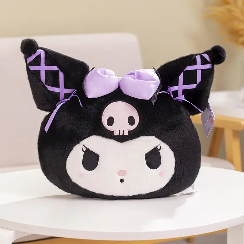 Sanrio My Melody Kuromi Plush Doy Toy Cartoon Car Seat Headrest Chair Neck Pillow Cushion Decoration Sanrio Girls Toys Gifts