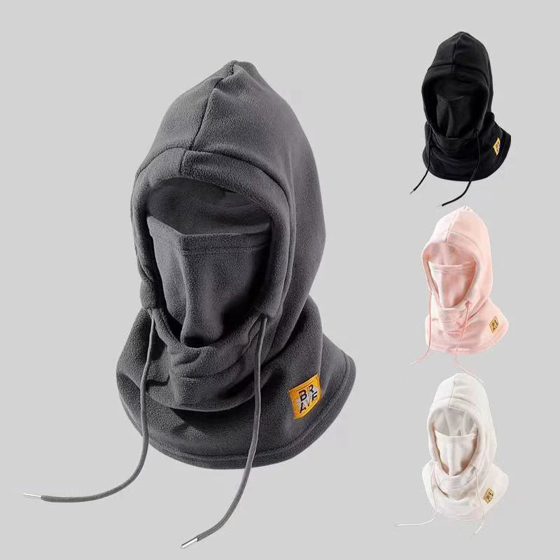 4 In 1 Plush Baseball Cap Wearable Blanket Winter Ski Windproof Cap Thickened Warm Outdoor Cycling Hooded Neck Warmer Sleeve