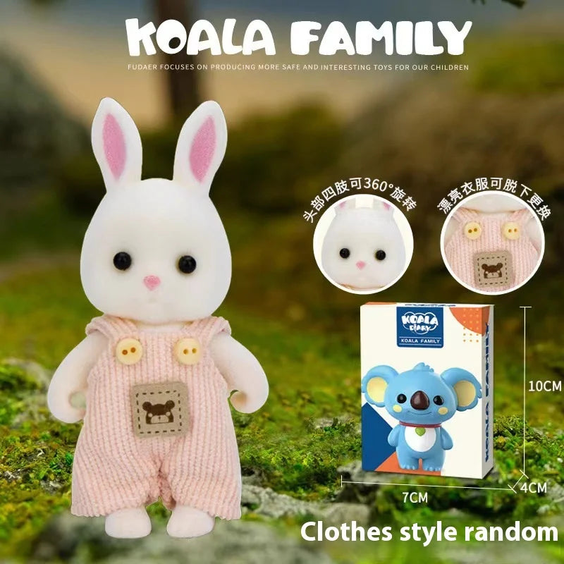 Koala Diary Original Doll Simulation Small Animal Model Miniature Scene Decoration Children's Play Home Doll Birthday Gift