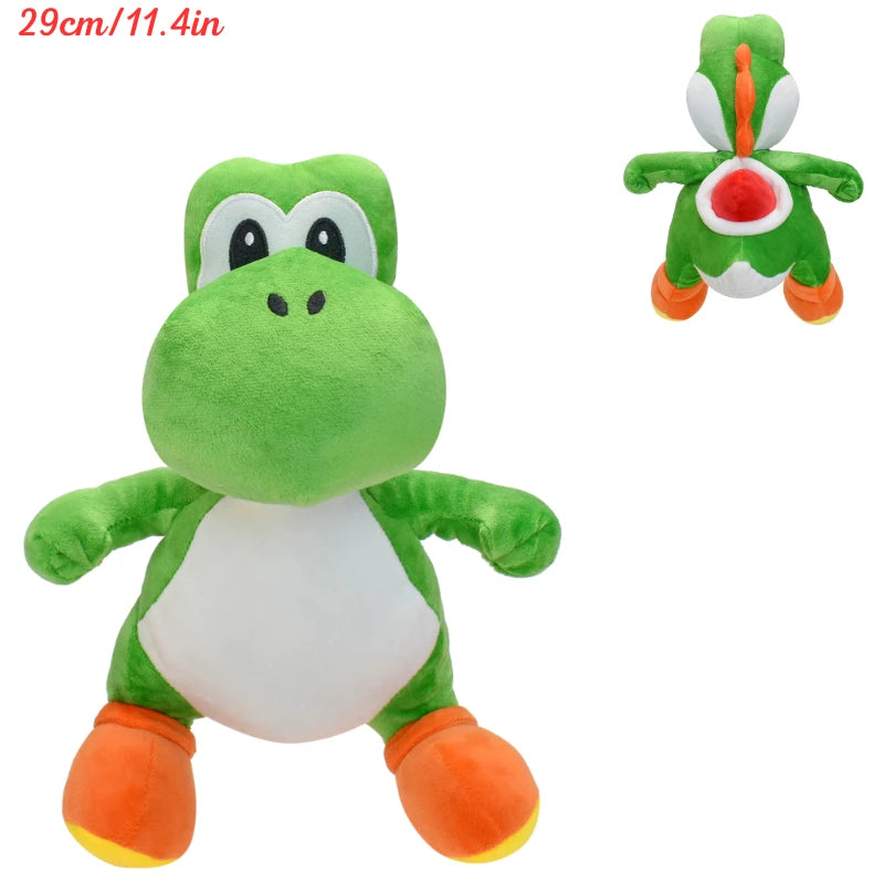 Kawaii Mario Koopa Troopa Yoshi Goombella Plush Toys Cute Anime Koops Princess Peach Mushroom Donkey Kong Stuffed Peluche Dolls