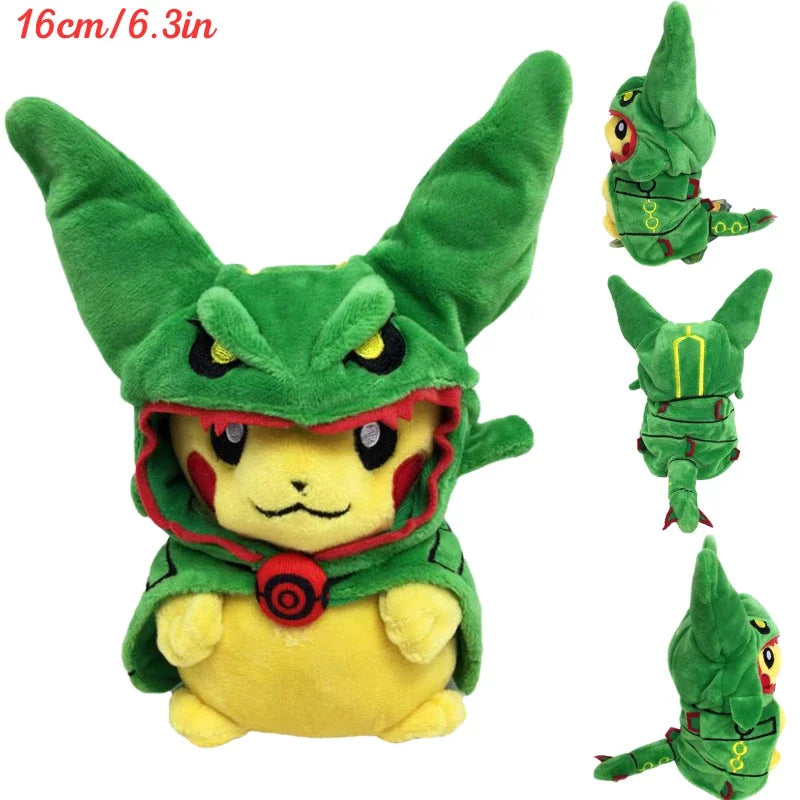 Pokemon Pikachu Cosplay Plush Toys Charizard Snorlax Garchomp Tyranitar Hydreigon Anime Eevee Lapras Morpeko Peluche Doll Gifts