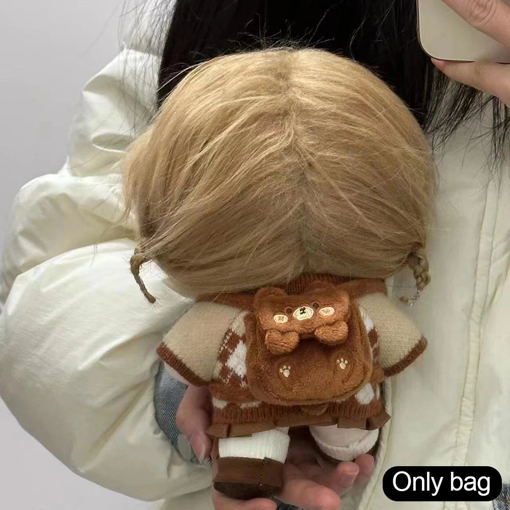 For 15-17Cm Labubu Backpack Handmade outfit BJD Doll Bags Matching Doll Backpack Replacement Clothing Accessories