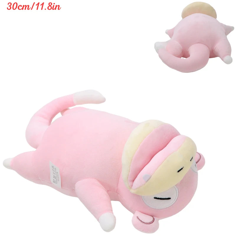 Kawaii Pokemon Sleeping Gengar Eevee Cubone Chikorita Soft Plush Toys Cute Anime Lucario Vaporeon Charmander Peluche Dolls Gifts