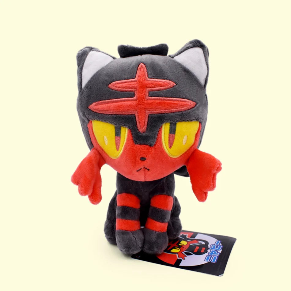 Pokemon 20cm Plush Toy Kawaii Litten Stuffed Peluche Doll Kids Girls Boys Toys Gifts