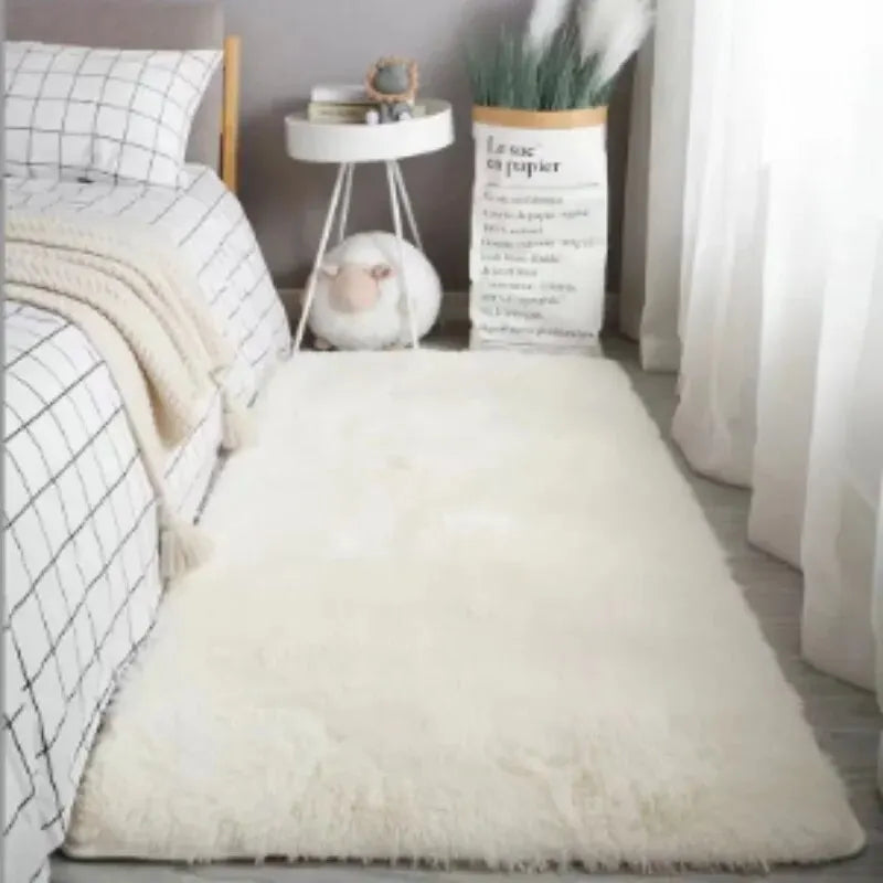 VIKAMA Fluffy Rugs Shaggy Bedroom Area Rugs Shaggy Non-Slip Rugs, Machine Washable Soft Shaggy Rugs Modern Soft Plush Rugs