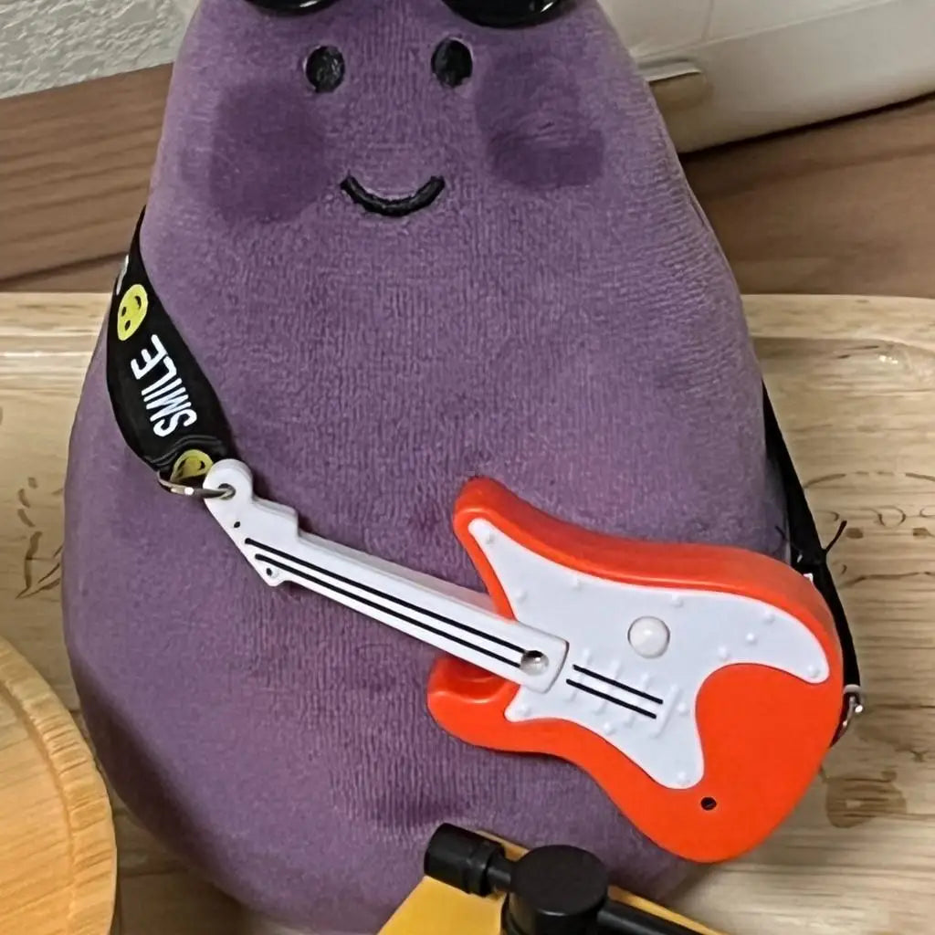 For Jellycat 17cm eggplant sunglasses guitar rock wear baby clothes accessories eggplant total summer travel match