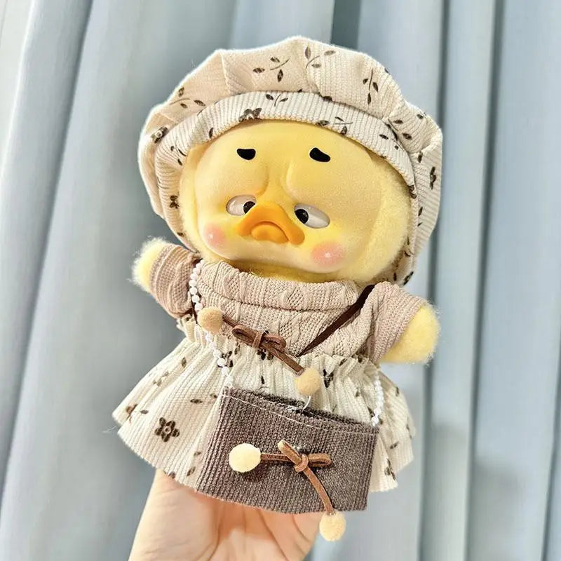 For 20cm upset duck plush series baby clothes little yellow duck doll clothes fragrance suit