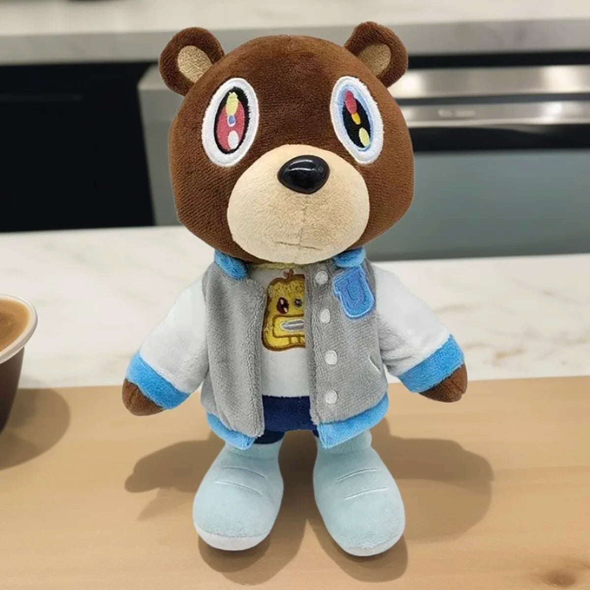 New hot 26cm Kawaii Kanye Dropout Bear Teddy Bear Plush Toys Kanye West Graduation Soft Stuffed Home Room Decor Birthday Gift