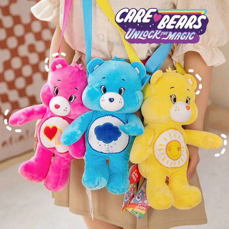 MINISO BDAY Care Bears Plush Toys Teddy Bear Stuffed Doll Lovely Anime Rainbow Bears Peluche Toy Kawaii Room Decor Gift For Kid