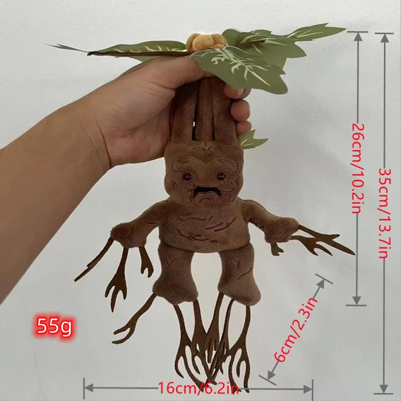 35cm Harries Mandrake Magic Plant Elf Potters Plush Doll Soft Pillow Ornaments Movie Peripherals Stuffed Toys Children Gifts