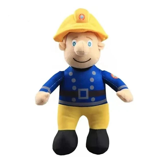 Fireman Sam Plush Toy Firefighter Soft Stuffed Doll 25cm Figure Kids Xmas Gift