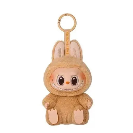 1:1 Replica Labubu 2nd  Generation Rubble Sitting Party Vinyl Plush Pendant Bag Keychain Doll Collection Decoration Collectible