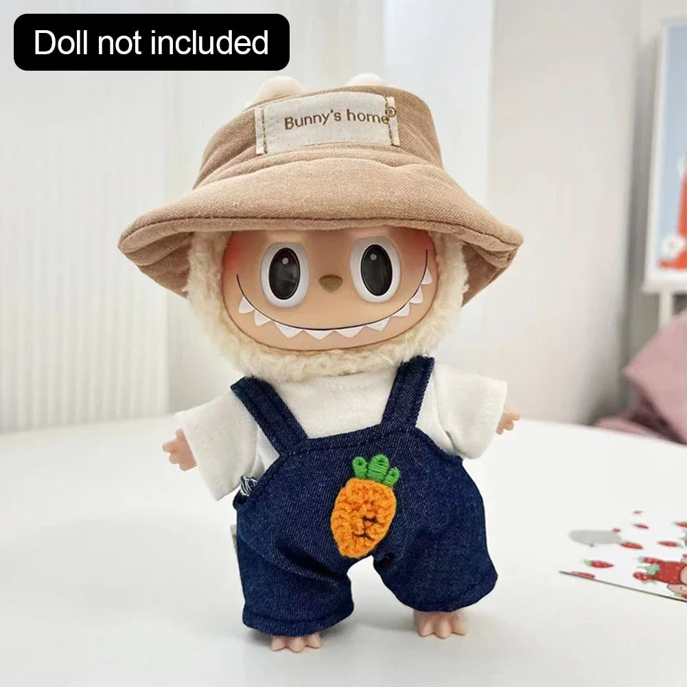 Doll'S Clothes Outfit Accessories For Korea Kpop Exo Coca Cola Series 15-17cm Labubu IdolOveralls hats glasses Clothing Gift