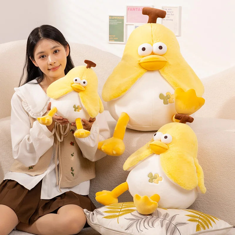 23/35/45cm Big Eye Banana Plush Toy Cute Anxiety Make A Friend Duck Throw Pillow Doll Send Children Christmas Birthday Presents