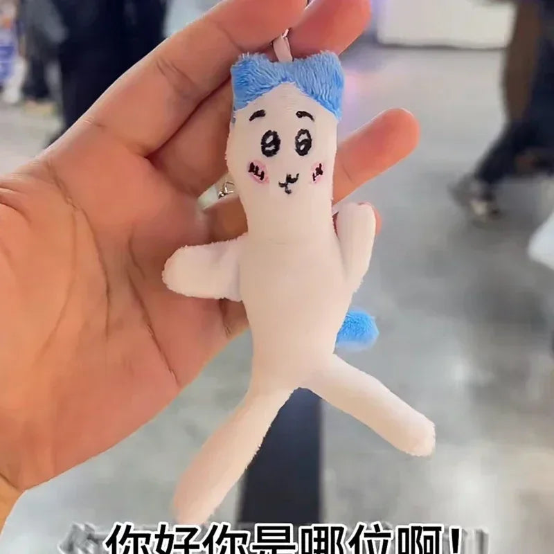 MINISO Chiikawas 10cm Doll Kawaii Hachiware Anime Cute Usagi Cartoon Bag Mobile Plush Doll Schoolbag Pendent Toys Girls Gifts