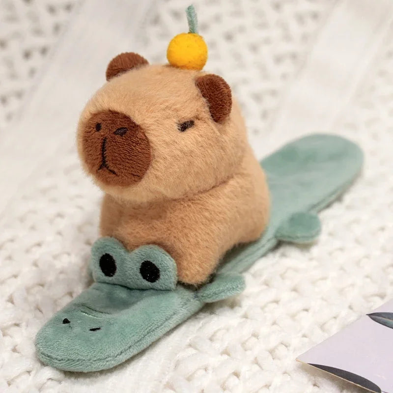 Capybara Plush Toy Pendant Capibara Plushie Keychain Kawaii Bag Key Ring Cute Dog Cat Dolls Car Decoration Christmas Gift