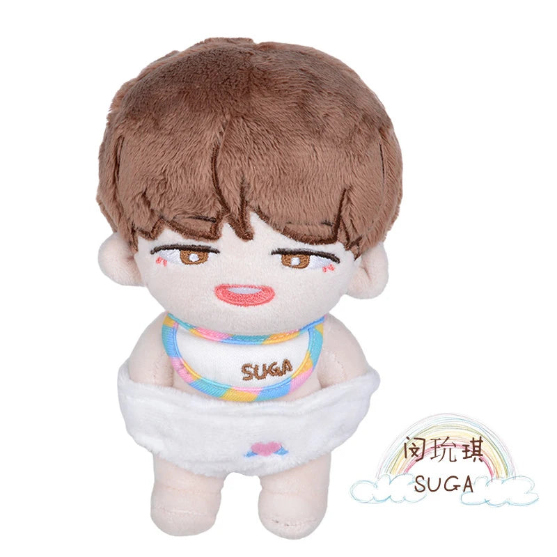 Kawaii Korean Star Men's Group Cartoon Plush Toy Cute Jumpsuit Doll Pillow Cushion Fans Around Birthday Gifts