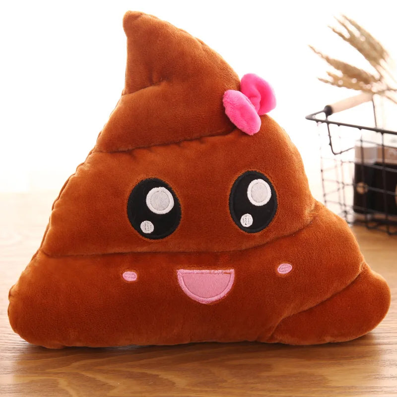 Wholesale cartoon new expression poo plush toys cute funny quirky funny poop cushion