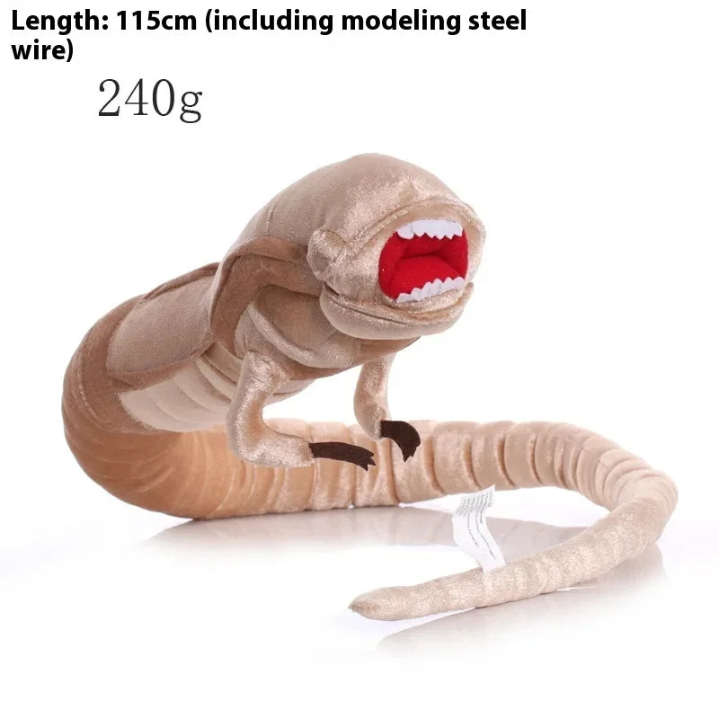 New Alien Xenomorph Plush Toy Cartoon Soft 50cm Facehugger Stuffed Doll Toy 115cm Chestburster Plushie Halloween Gift Decor Gift