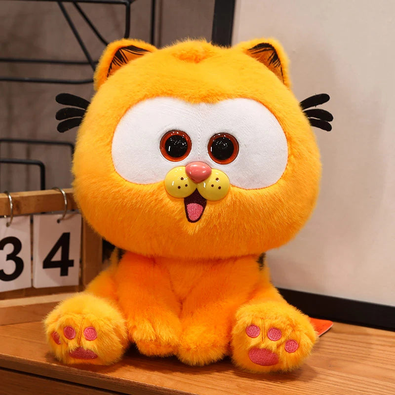 MINISO Garfield Plush Lazy Cat Pendant Stuffed Doll Anime Kitty Toys Bag Pendant Keychain Cute Home Decor Xmas Kid Gifts