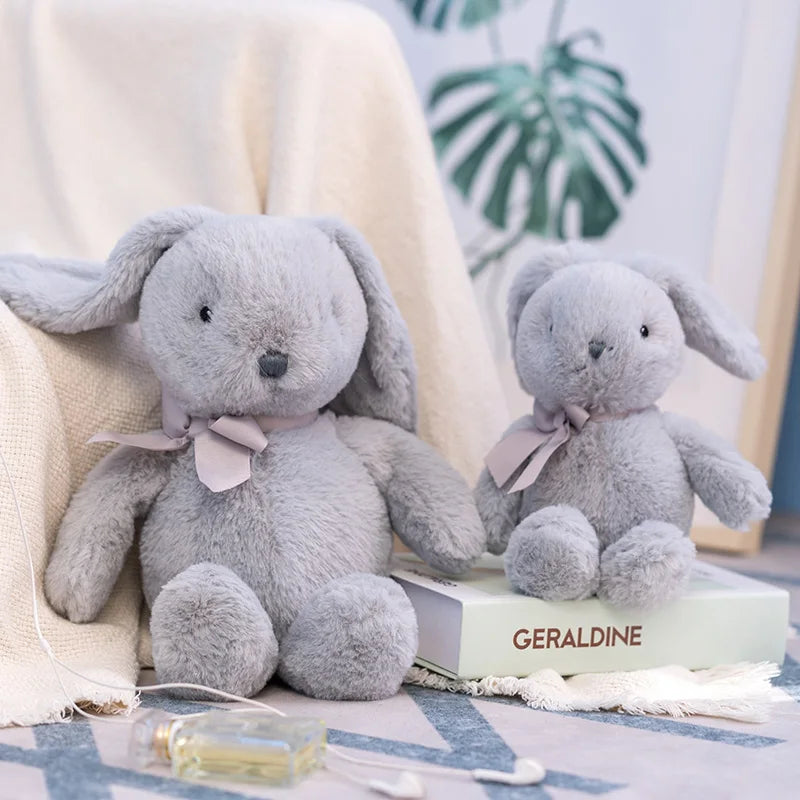 25cm Rabbit Doll Pillow Soft Plush Toys Long Ears Bunny Appease Toy For Kids Stuffed Animal Sleeping Mate Toys Wedding Oranment