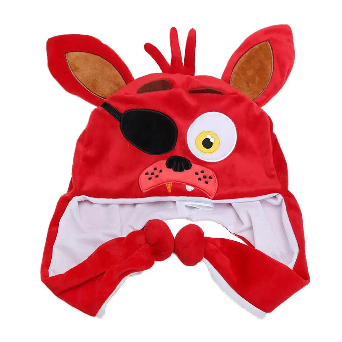 Red Foxy Plush Animal ,Hat Winter Women Men Children Warm Fluffy cap,Five Nights Games Surrounding Dolls for Gifts