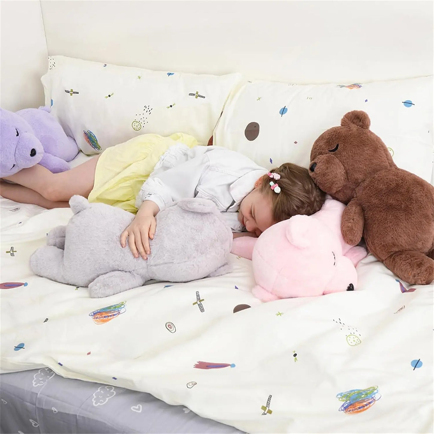 Tezituor 20" Big Teddy Bear Stuffed Animals, Soft Koala Bear Plush Toy Hugging Baby Pillow for Kids, Gray