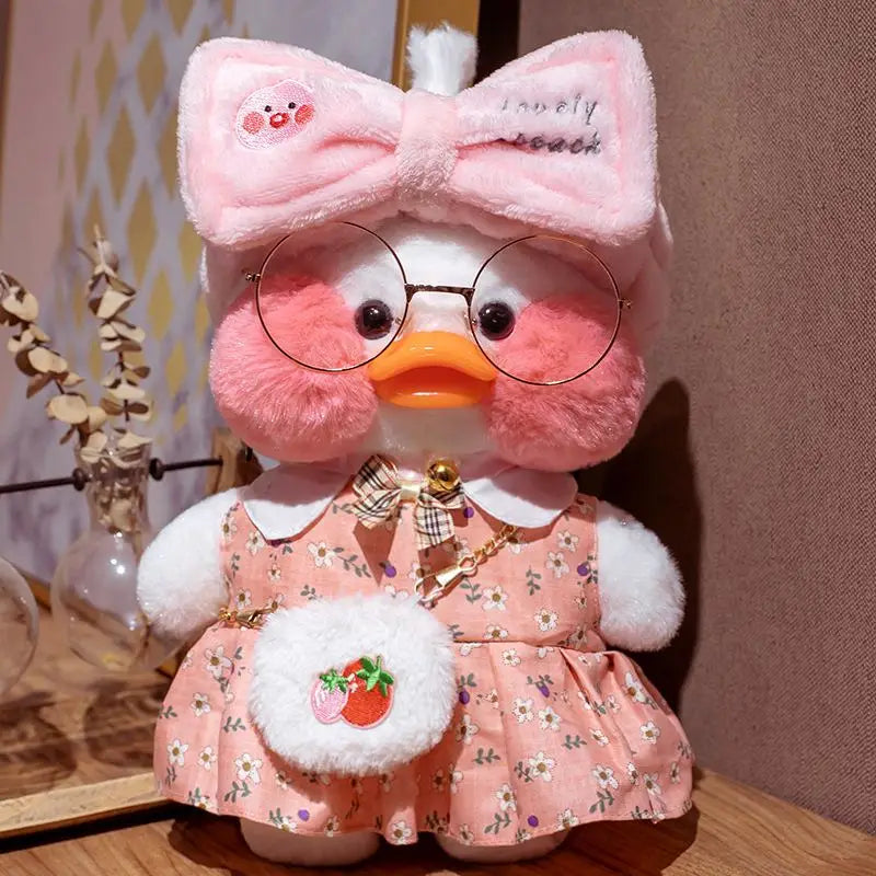 30cm Kawaii Cosplay White Duck Plush Toys Cute Stuffed Duck Lalafanfan Duck Hug Animals Toys Soft Plushies Children Toys