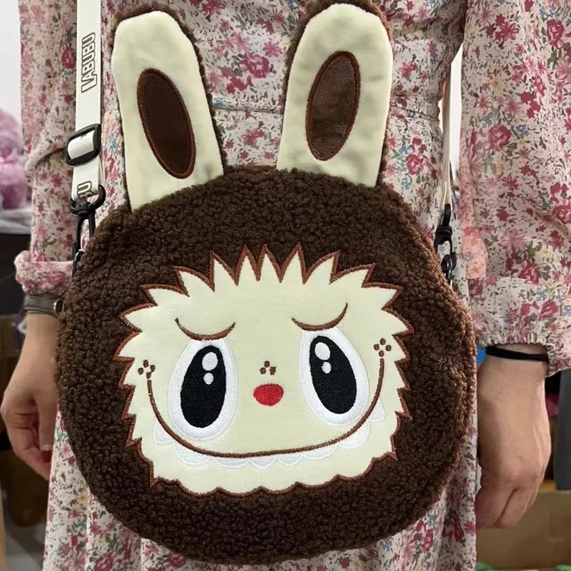 New Labubu Single Shoulder Bag With Large Capacity Tony Mart Plush Toy Grab Doll Bag Collection Wholesale Cute Women'S Gifts