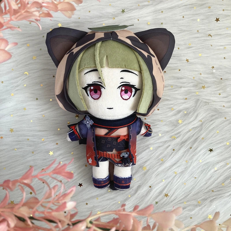 Fast Delivery 20cm Genshin Impact Ayato Sayu Doll Stuffed Anime Plush Toy Kazuha Yae Miko Scaramouche Cosplay Props Plushies