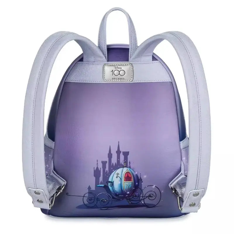 2024 New Hot Spot Disney Loungefly Cinderella Mini Backpack Cute Children'S Backpack Outdoor Leisure Backpack Girl Gift