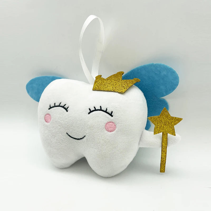 TreasuringU Tooth Fairy Plush Toys Cartoon Soft Stuffed Tooth Dolls Cute Car House Pillow Birthday Gift for Children Kids