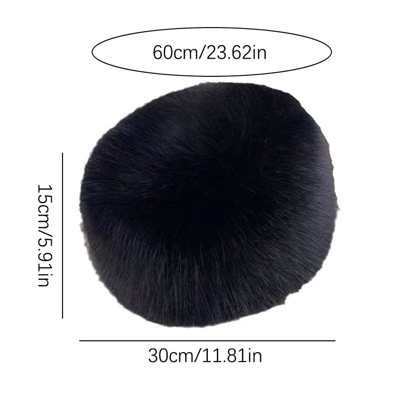 Women Warm Snow Ski Cap Fur Bucket Hat Mongolian Hat Ear Protection Winter Hats Thick Windproof Dome Luxury Plush Fisherman Hat